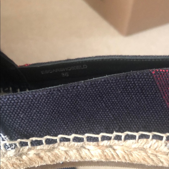 Burberry logo print Espadrilles in blue - Picture 5 of 5